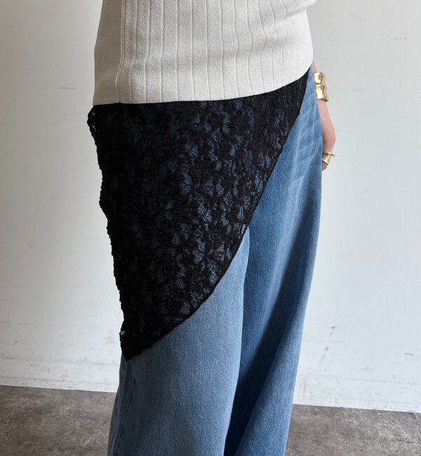  「レースマグネット付スカーフ」|マフラー|