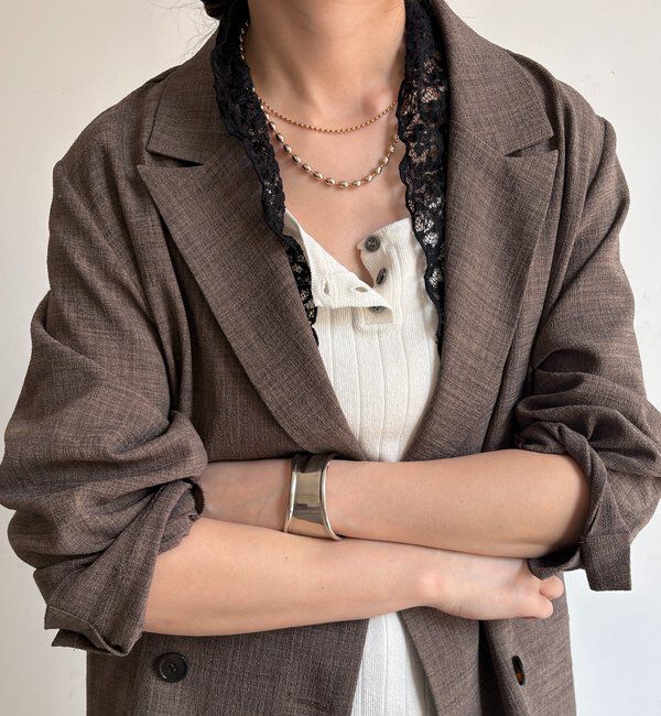  「レースマグネット付スカーフ」|マフラー|