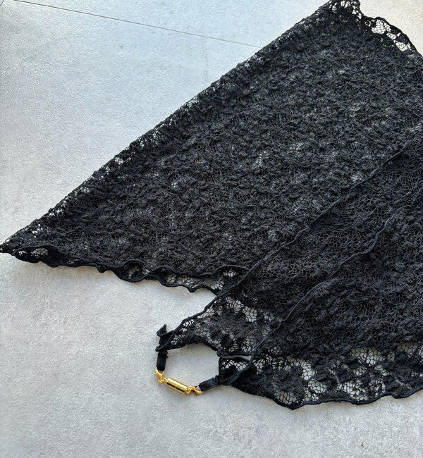 「レースマグネット付スカーフ」|マフラー|