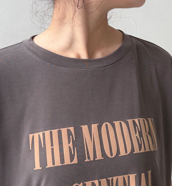  「【セットアップ可能】フロッキー肩タックプリントTEE」|Tシャツ・カットソー|