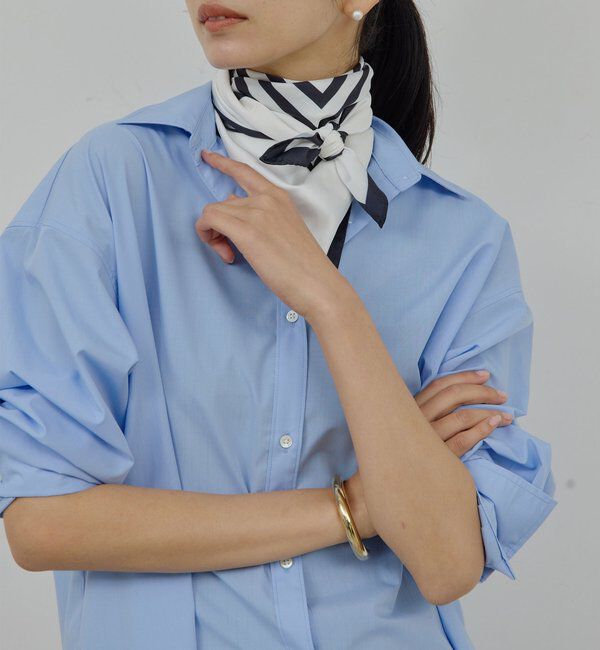  「【MANAKAコラボ】スカーフセットシャツ」|シャツ・ブラウス|