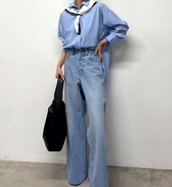  「【MANAKAコラボ】スカーフセットシャツ」|シャツ・ブラウス|