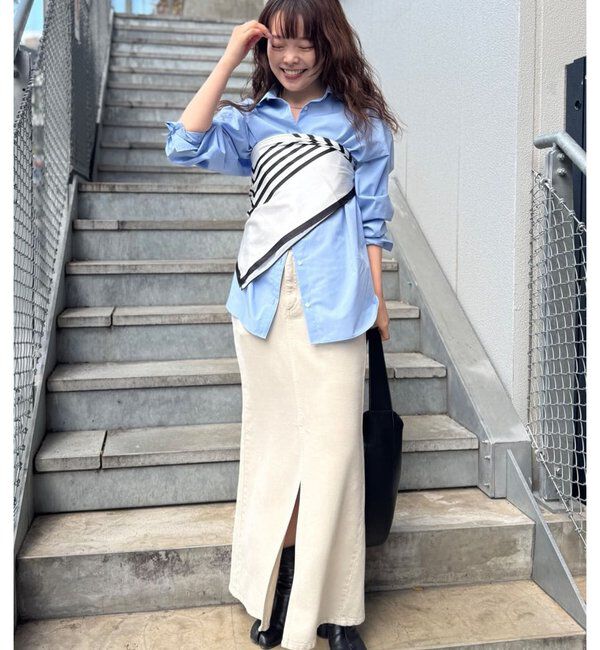  「【MANAKAコラボ】スカーフセットシャツ」|シャツ・ブラウス|