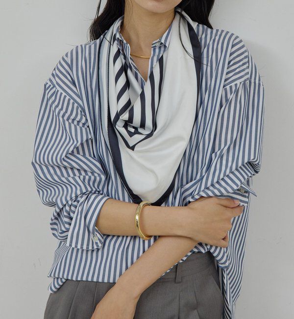  「【MANAKAコラボ】スカーフセットシャツ」|シャツ・ブラウス|