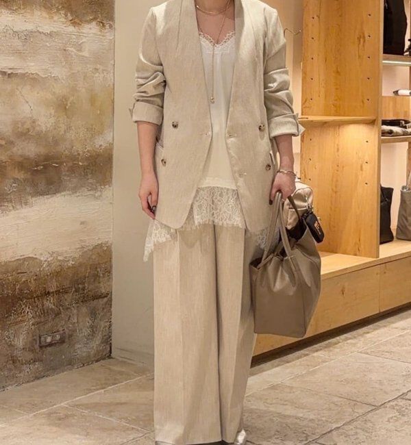  「【＋1で新鮮コーデ】レースキャミチュニック」|シャツ・ブラウス|