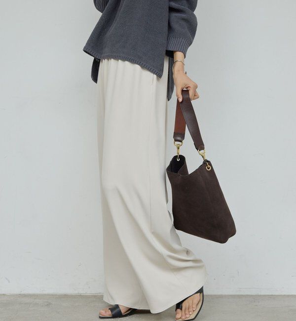  「【即戦力パンツ】【3サイズ展開】ワイドイージーパンツ」|チノ|