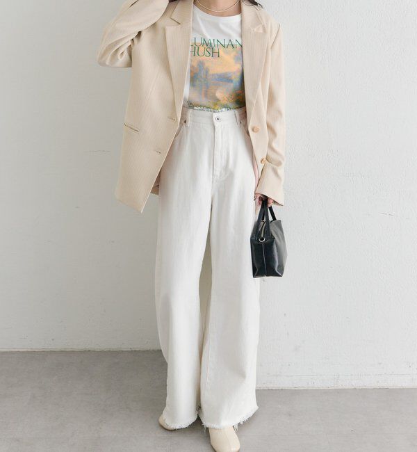  「クラッシュカーブパンツ」|デニム|