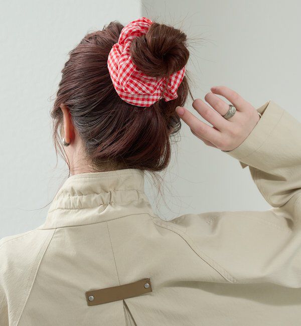  「チャーム付きギンガムシュシュ」|その他|