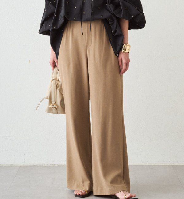  「イージーフレアパンツ」|チノ|ベージュ