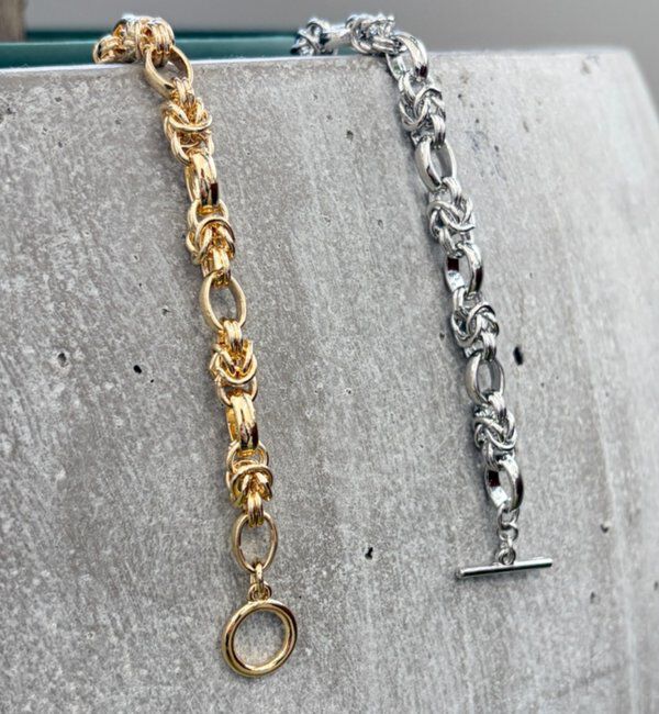  「【GALENA/ガレナ】デザインチェーンブレス」|ブレスレット・バングル|