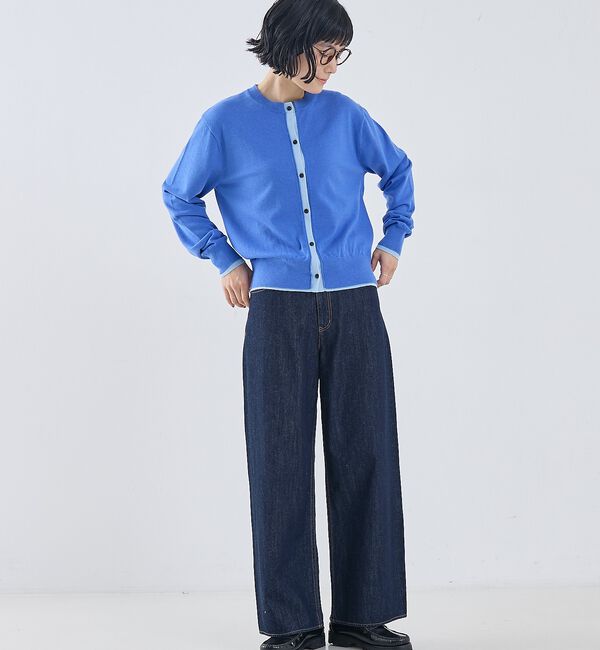 collex「バイカラーコンパクトカーディガン」|カーディガン|