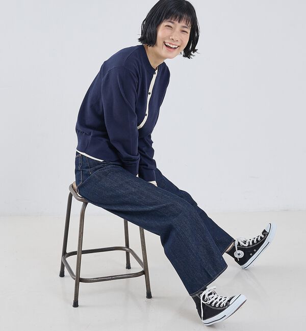 collex「バイカラーコンパクトカーディガン」|カーディガン|