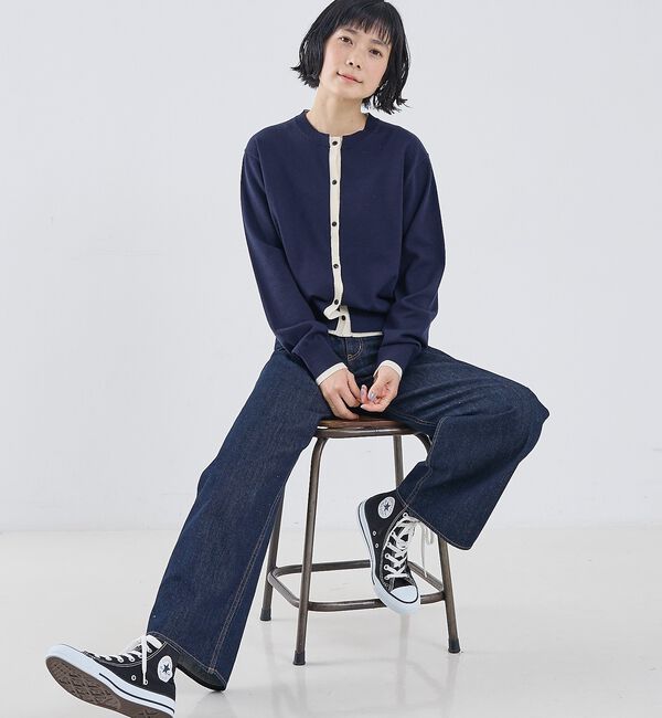 collex「バイカラーコンパクトカーディガン」|カーディガン|