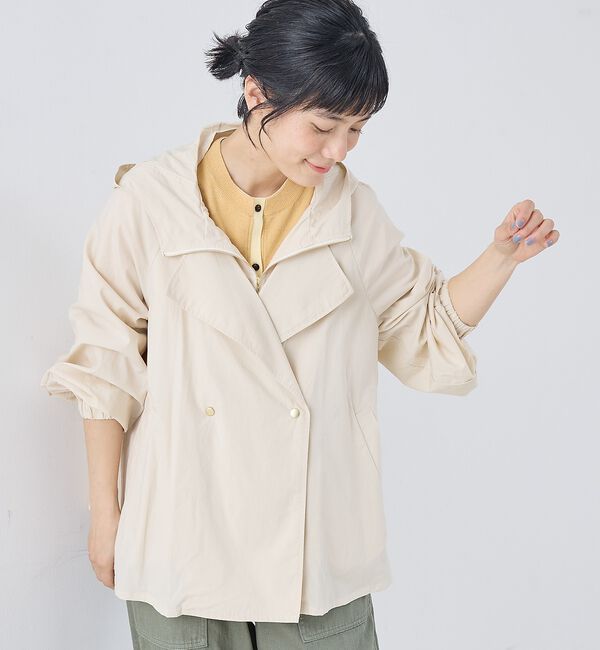 collex「レイヤード風ジップアップコート」|ブルゾン・スタジャン|