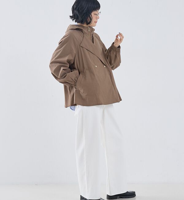 collex「レイヤード風ジップアップコート」|ブルゾン・スタジャン|