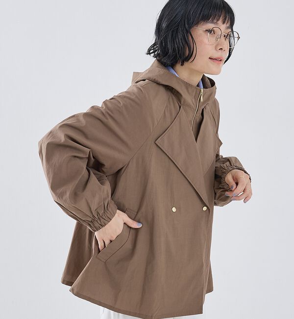 collex「レイヤード風ジップアップコート」|ブルゾン・スタジャン|