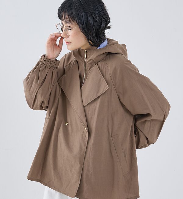 collex「レイヤード風ジップアップコート」|ブルゾン・スタジャン|