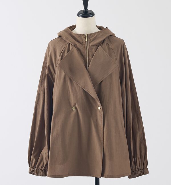 collex「レイヤード風ジップアップコート」|ブルゾン・スタジャン|