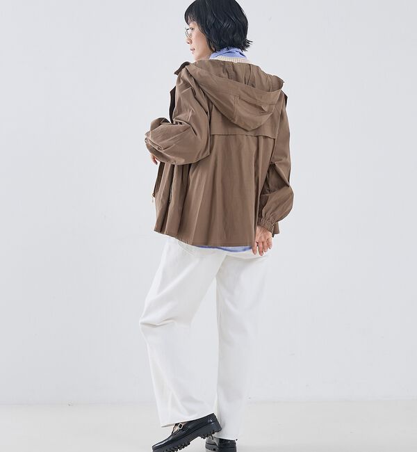 collex「レイヤード風ジップアップコート」|ブルゾン・スタジャン|