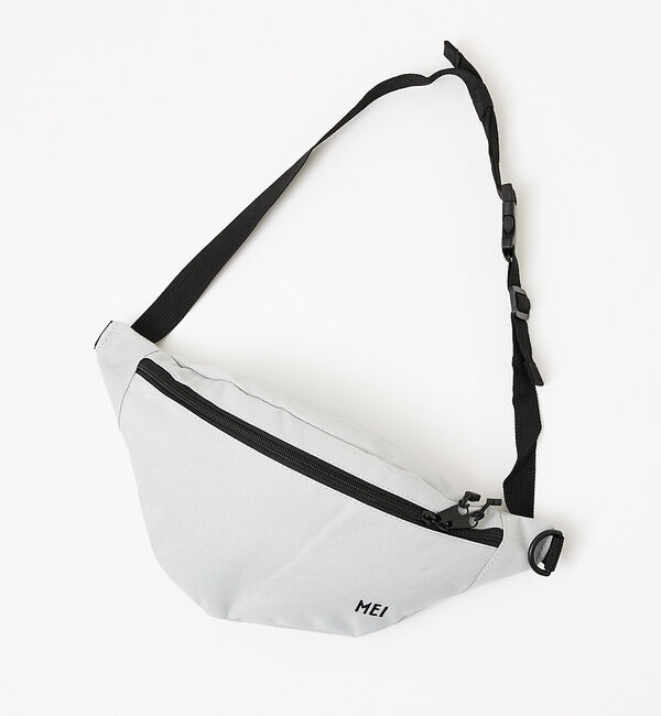 ABAHOUSE「【MEI / メイ】ロゴ刺繍-STANDARD MOON SHOULDER」|ショルダー・メッセンジャー|グレー