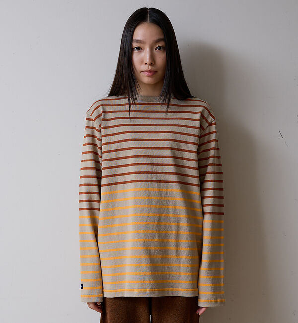 ABAHOUSE「BARBARIAN 12ozHEAVY WEIGHT CREW LONG/ボーダ」|Tシャツ・カットソー|