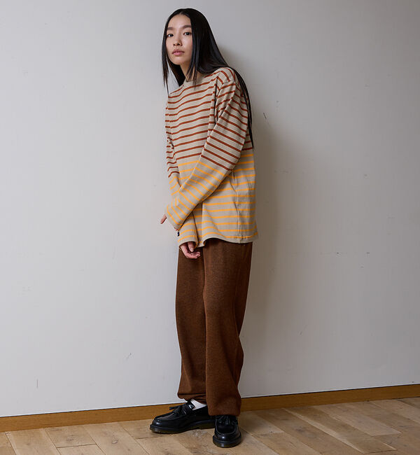 ABAHOUSE「BARBARIAN 12ozHEAVY WEIGHT CREW LONG/ボーダ」|Tシャツ・カットソー|