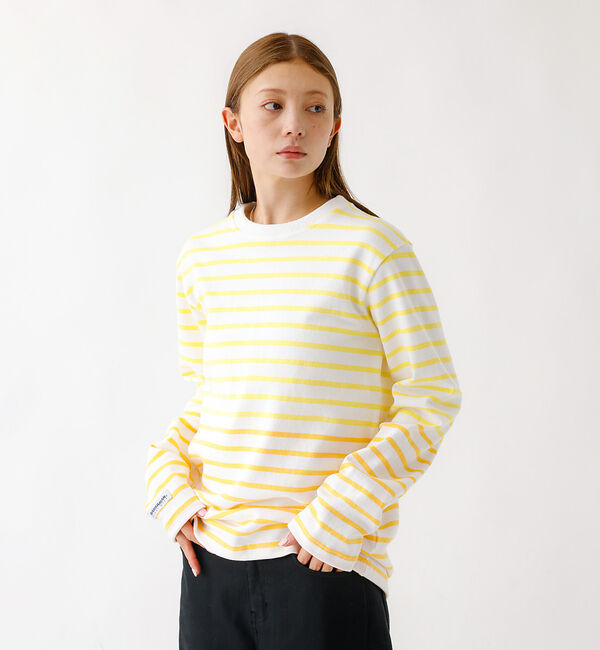 ABAHOUSE「BARBARIAN 12ozHEAVY WEIGHT CREW LONG/ボーダ」|Tシャツ・カットソー|