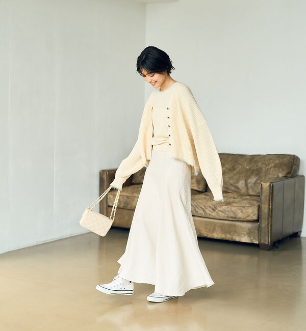 Rouge vif「【２点セット】ウール混フェザーラインアンサブルニット」|ニット・セーター|