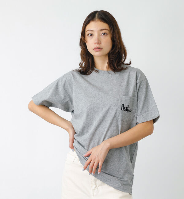 Rouge vif「【JOHNBULL/ジョンブル】The Beatles ワンポイントロゴTシャツ」|Tシャツ・カットソー|