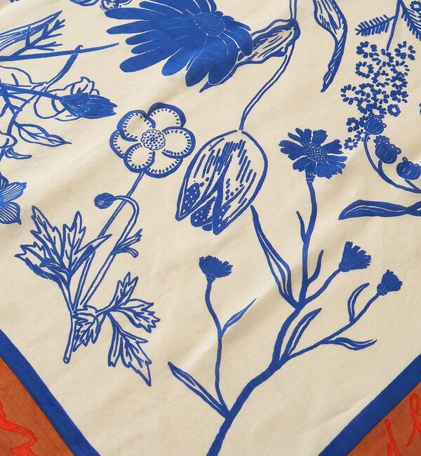 Rouge vif「【manipuri/マニプリ】フローラ コットンシルクストール 120&times;120」|マフラー|