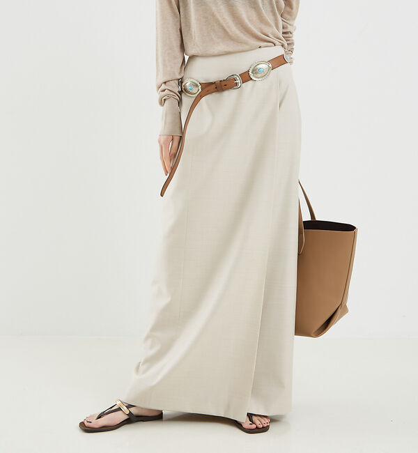 The Store by C' 「【COCUCA】ロールドスカート」|スカート|グレージュ