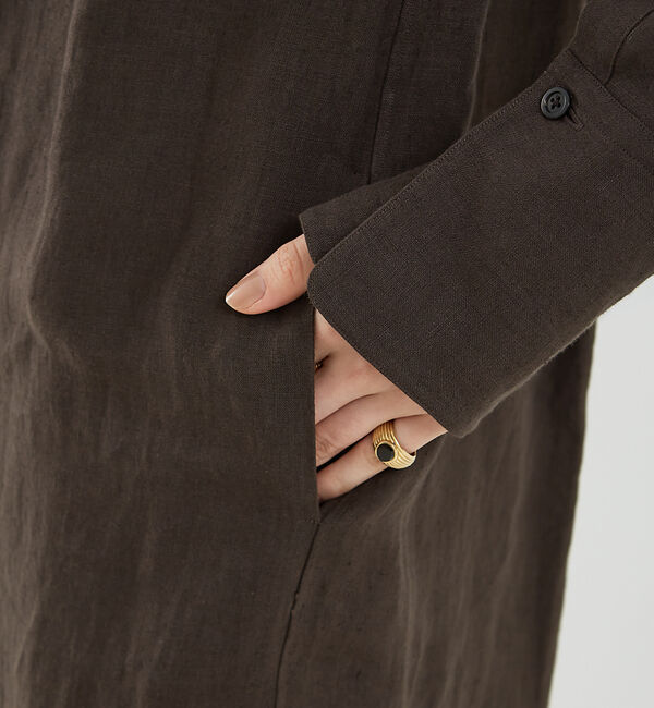 The Store by C' 「【COCUCA】リネンシャツワンピース」|ワンピース|