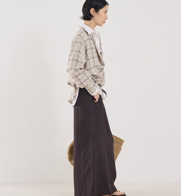 The Store by C' 「【COCUCA】リネンストレートスカート」|スカート|