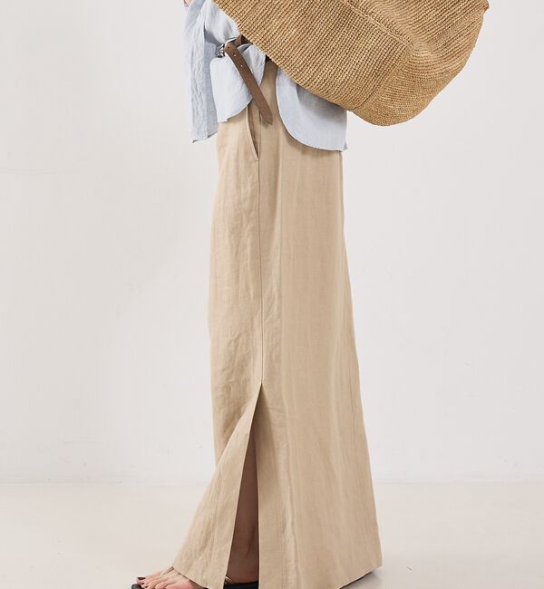 The Store by C' 「【COCUCA】リネンストレートスカート」|スカート|