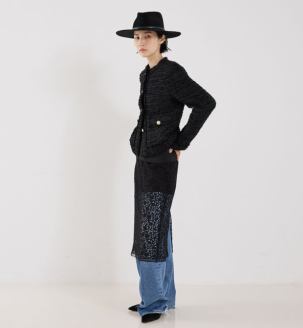 The Store by C' 「【MARIA McMANUS】Lace Ruchesd Skirt／レースルーシ」|スカート|