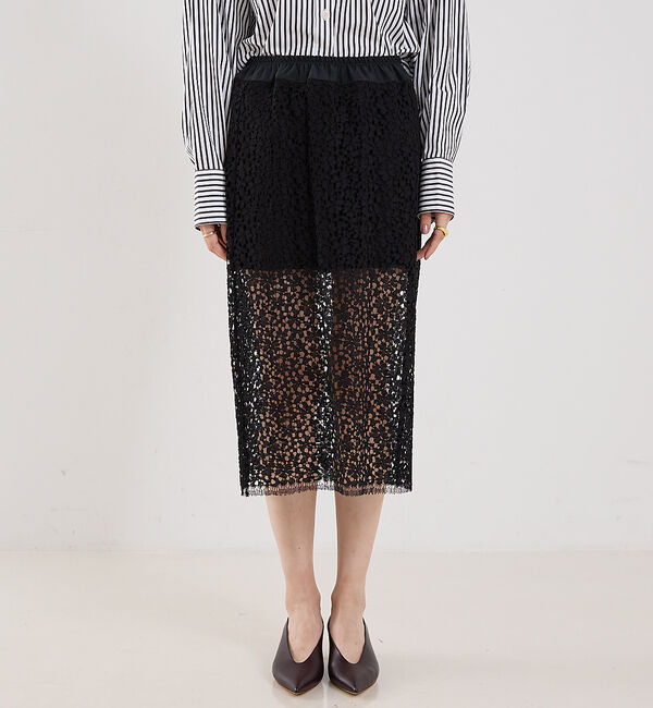 The Store by C' 「【MARIA McMANUS】Lace Ruchesd Skirt／レースルーシ」|スカート|