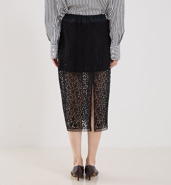 The Store by C' 「【MARIA McMANUS】Lace Ruchesd Skirt／レースルーシ」|スカート|