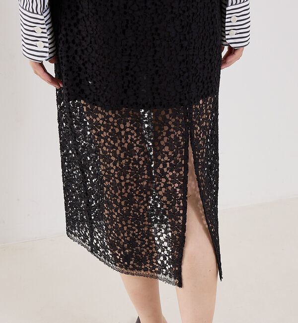 The Store by C' 「【MARIA McMANUS】Lace Ruchesd Skirt／レースルーシ」|スカート|