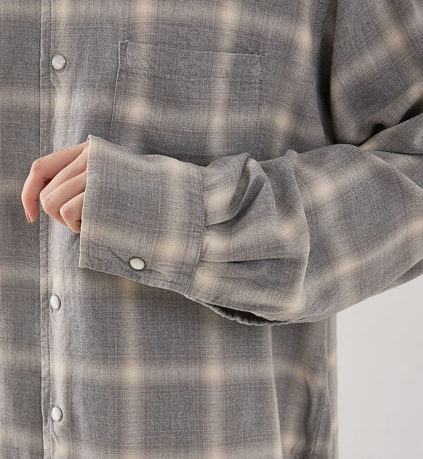 The Store by C' 「【REMI RELIEF】【別注】レーヨンツイルチェックシャツ」|シャツ・ブラウス|