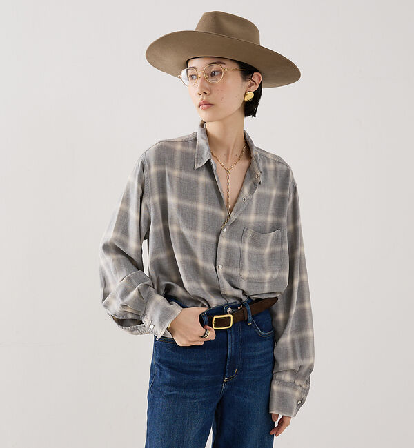 The Store by C' 「【REMI RELIEF】【別注】レーヨンツイルチェックシャツ」|シャツ・ブラウス|