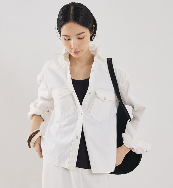 The Store by C' 「【COCUCA】デニムシャツ」|シャツ・ブラウス|ホワイト