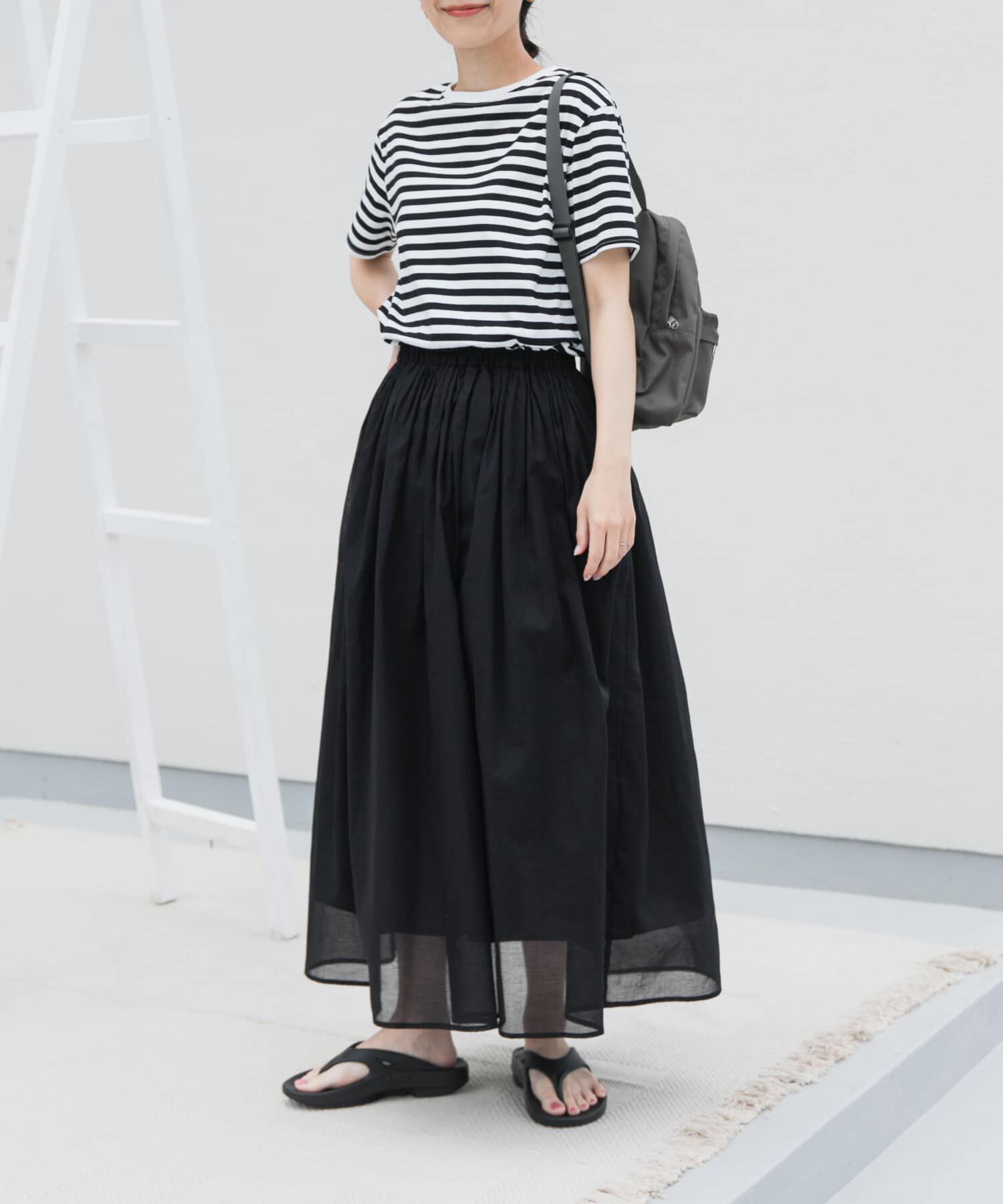 URBAN RESEARCH DOORS「『UR TECH』ボイルカットドッキングワンピース」|ワンピース|