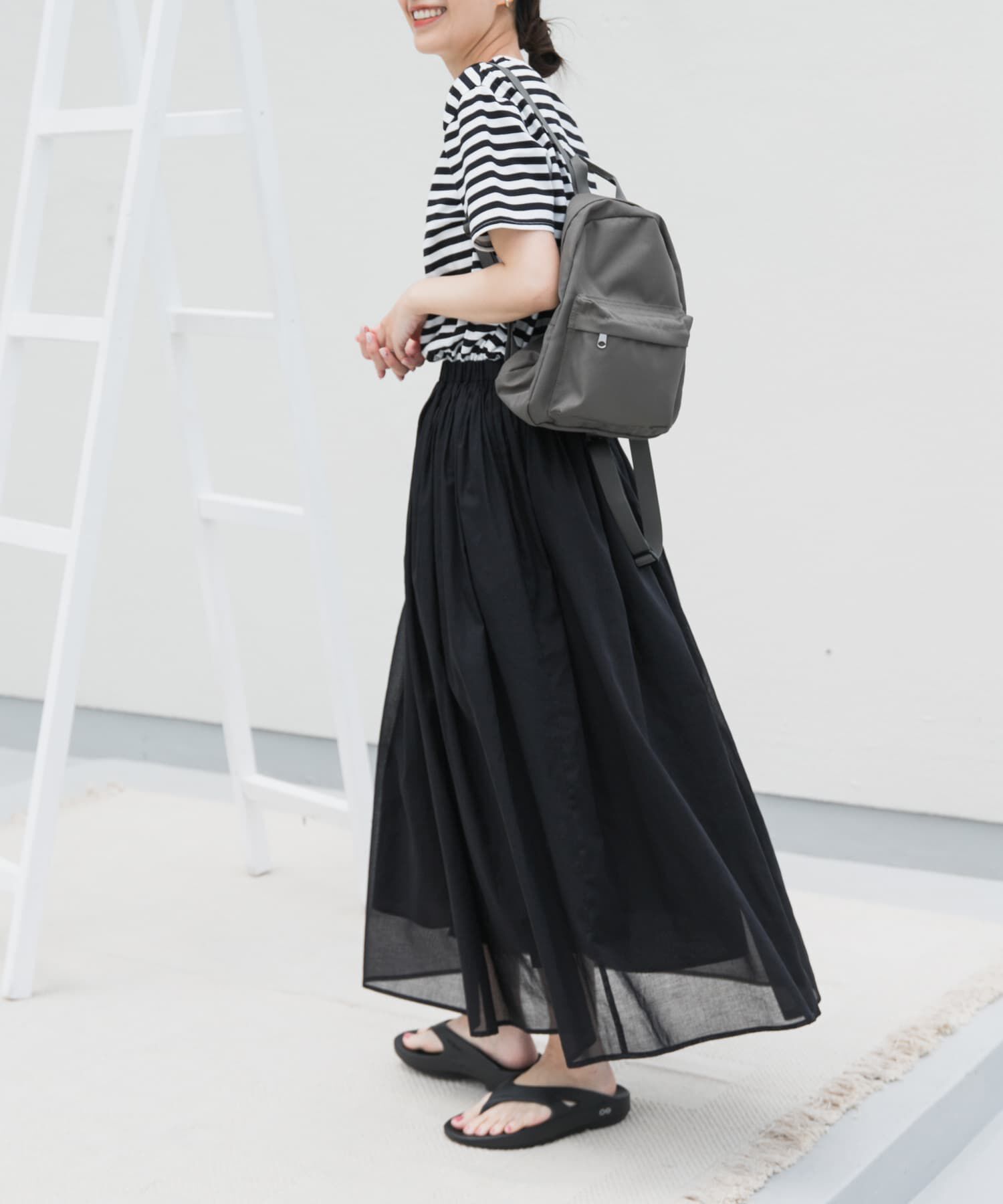 URBAN RESEARCH DOORS「『UR TECH』ボイルカットドッキングワンピース」|ワンピース|