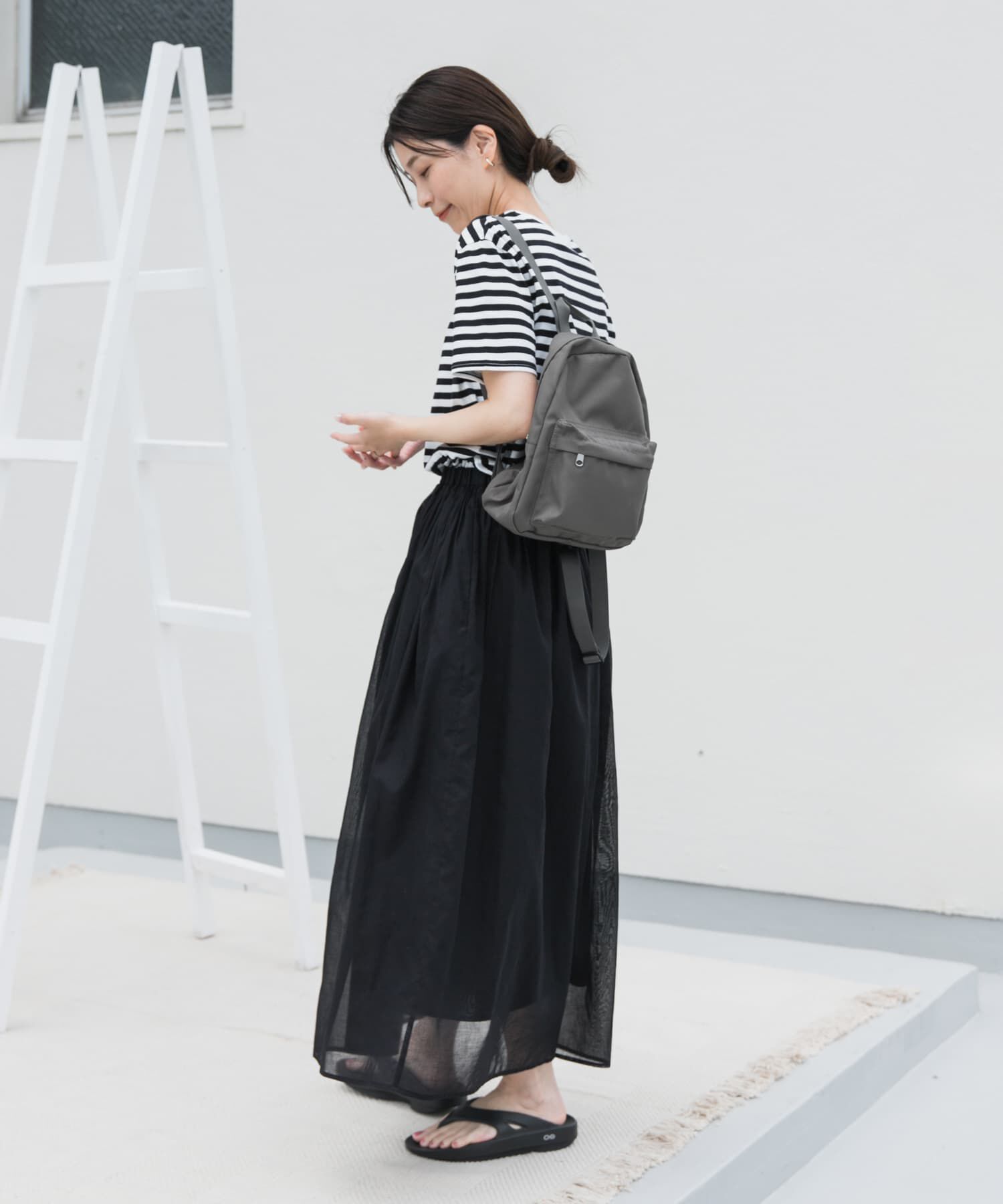 URBAN RESEARCH DOORS「『UR TECH』ボイルカットドッキングワンピース」|ワンピース|