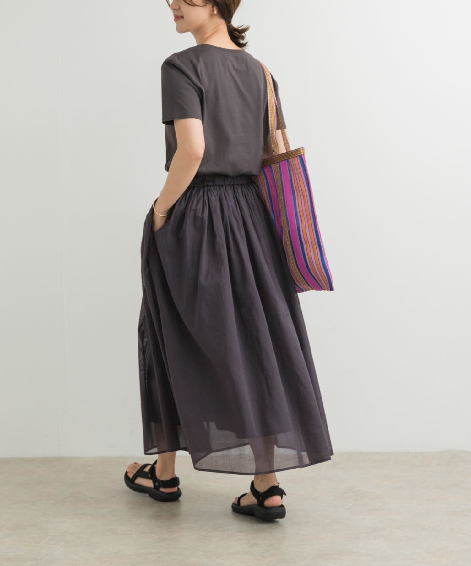 URBAN RESEARCH DOORS「『UR TECH』ボイルカットドッキングワンピース」|ワンピース|