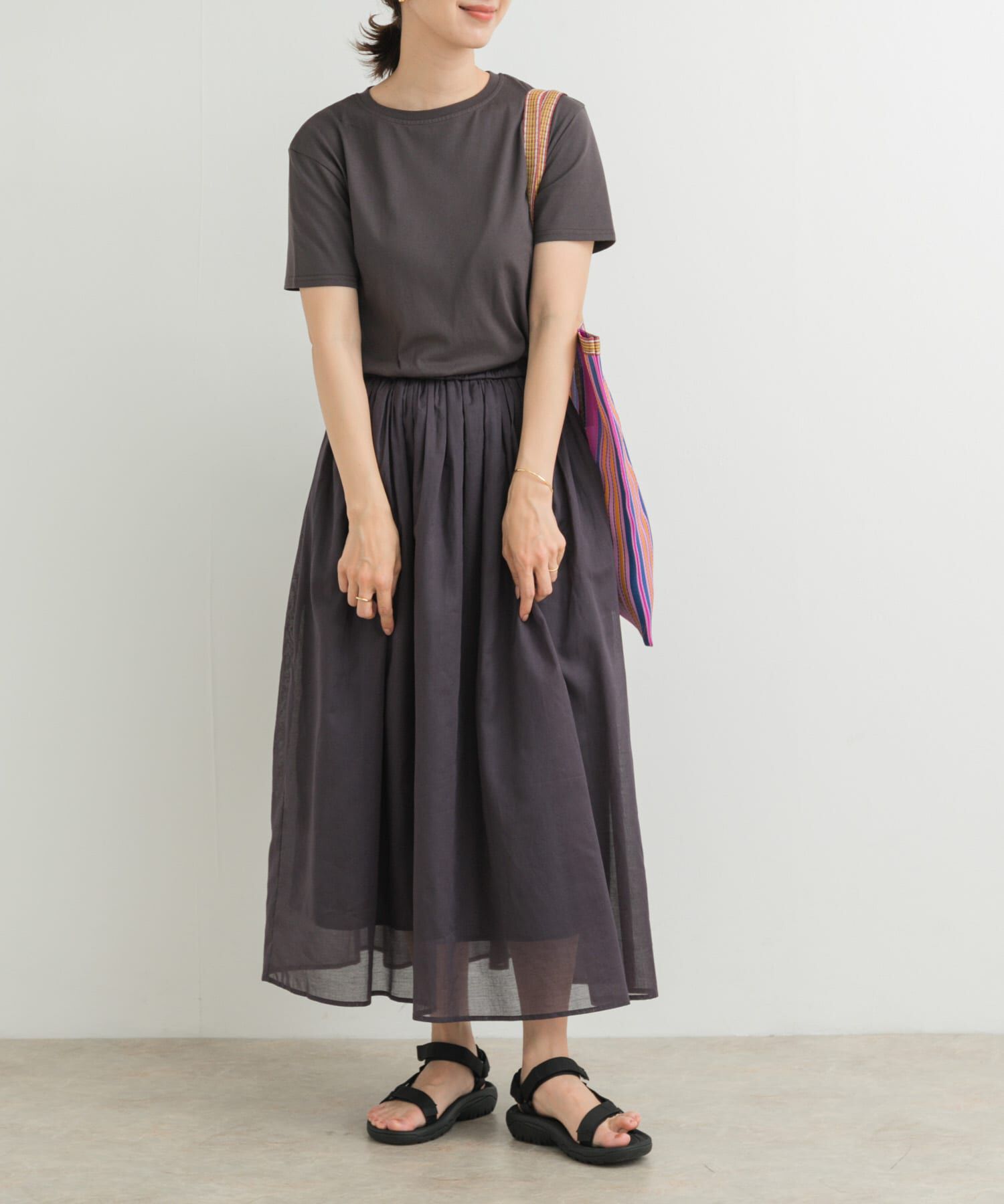 URBAN RESEARCH DOORS「『UR TECH』ボイルカットドッキングワンピース」|ワンピース|