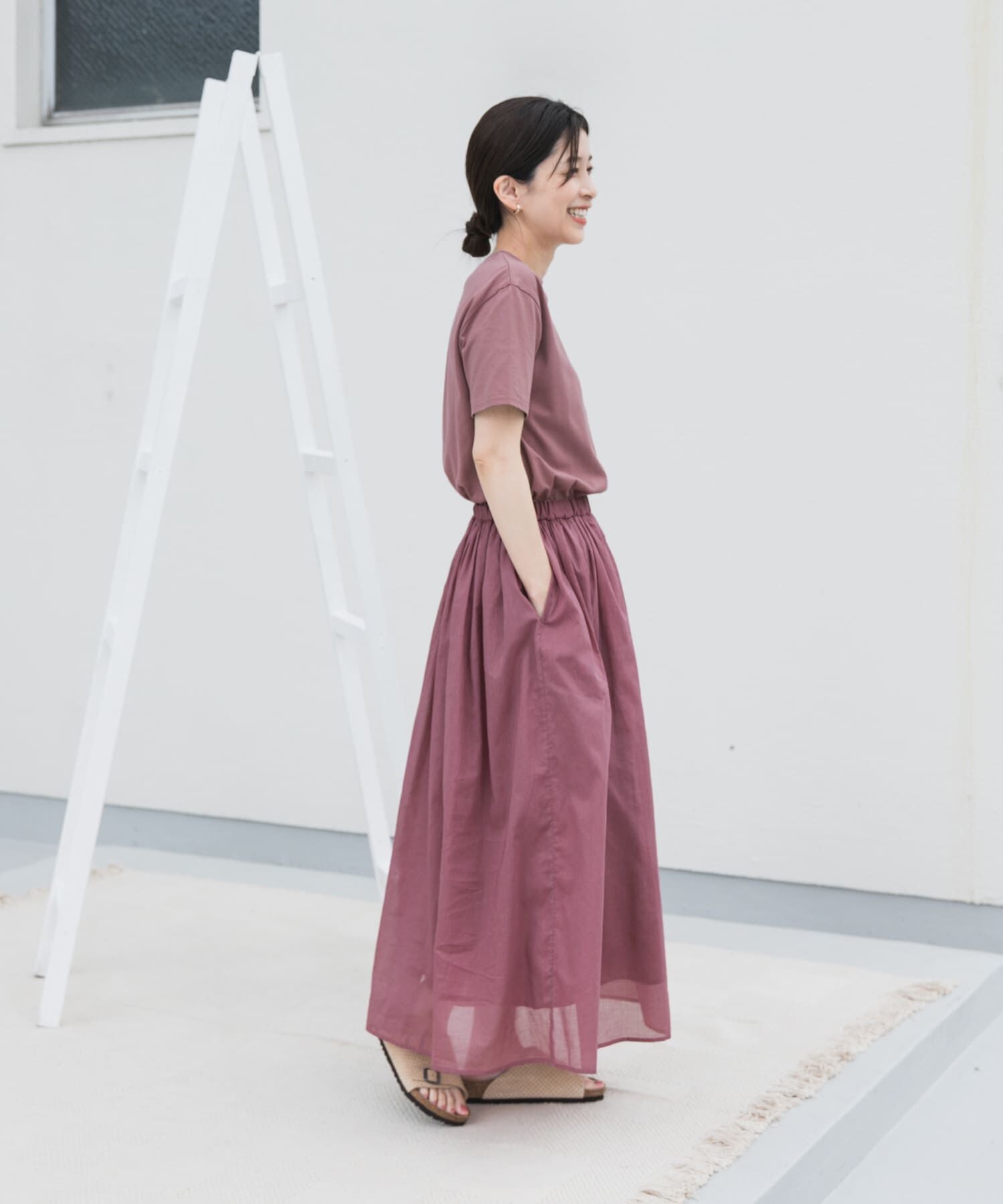 URBAN RESEARCH DOORS「『UR TECH』ボイルカットドッキングワンピース」|ワンピース|