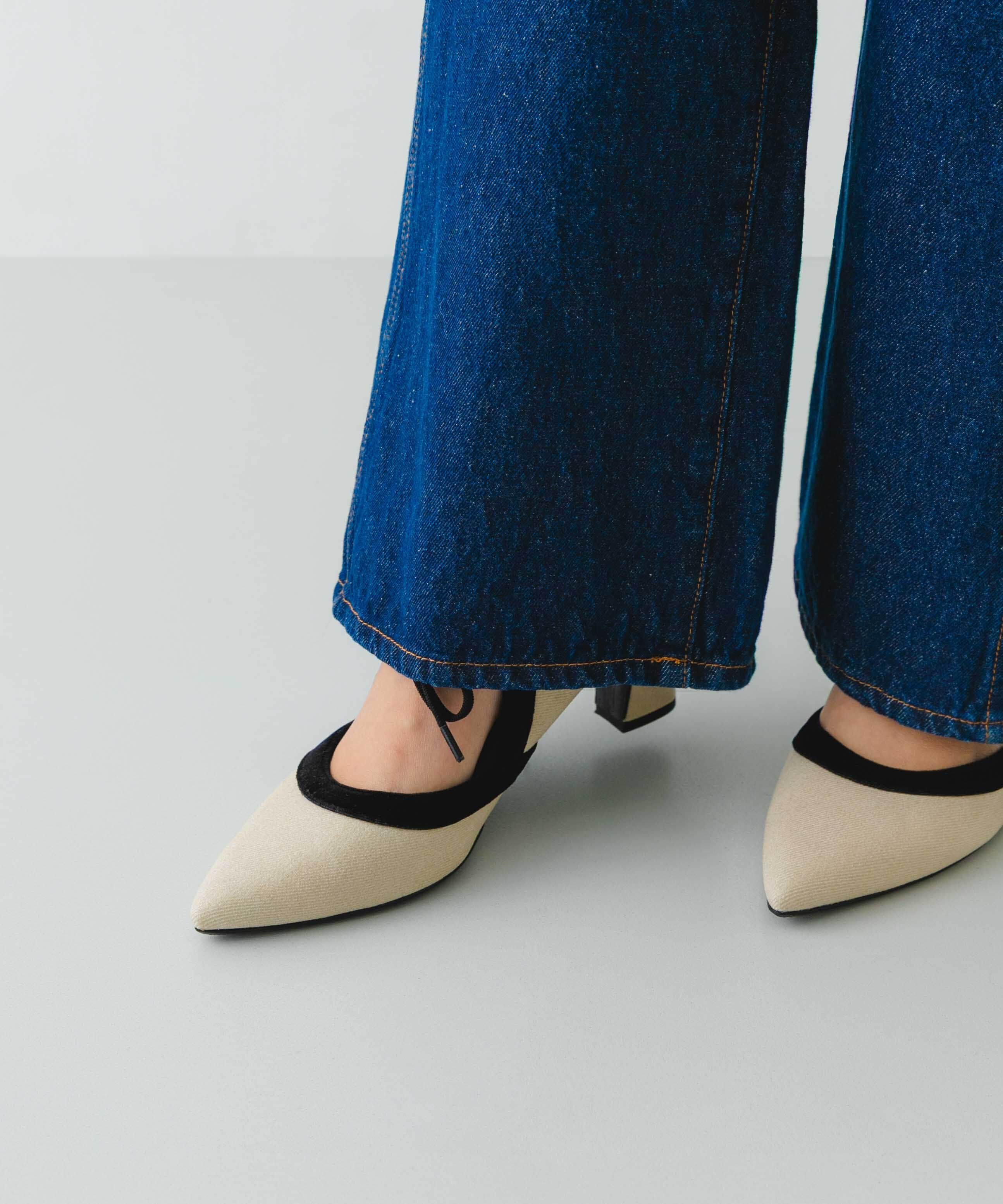 RODE SKO「『MADE IN JAPAN』チャンキーヒールリボンパンプス」|パンプス|