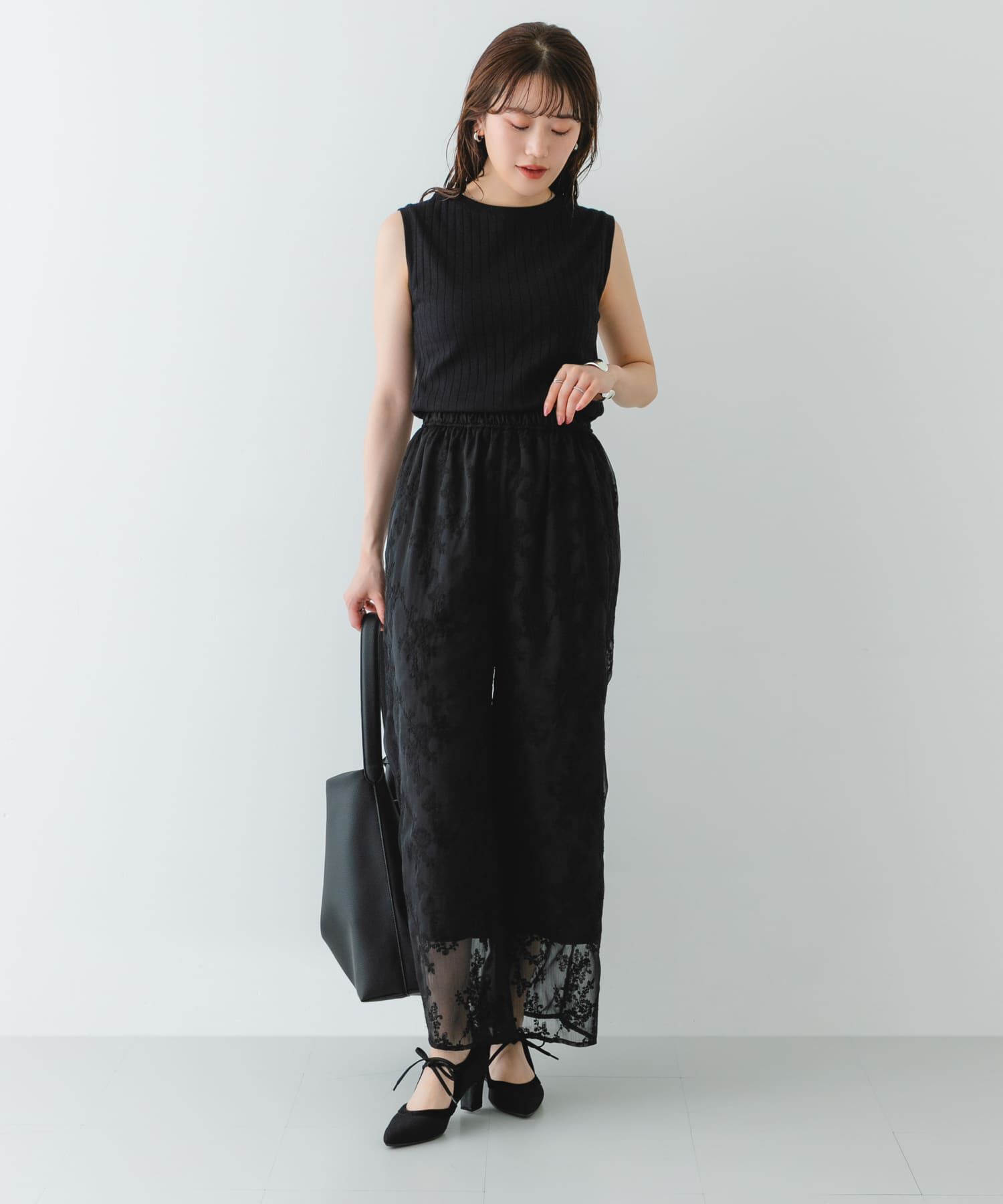 RODE SKO「『MADE IN JAPAN』チャンキーヒールリボンパンプス」|パンプス|