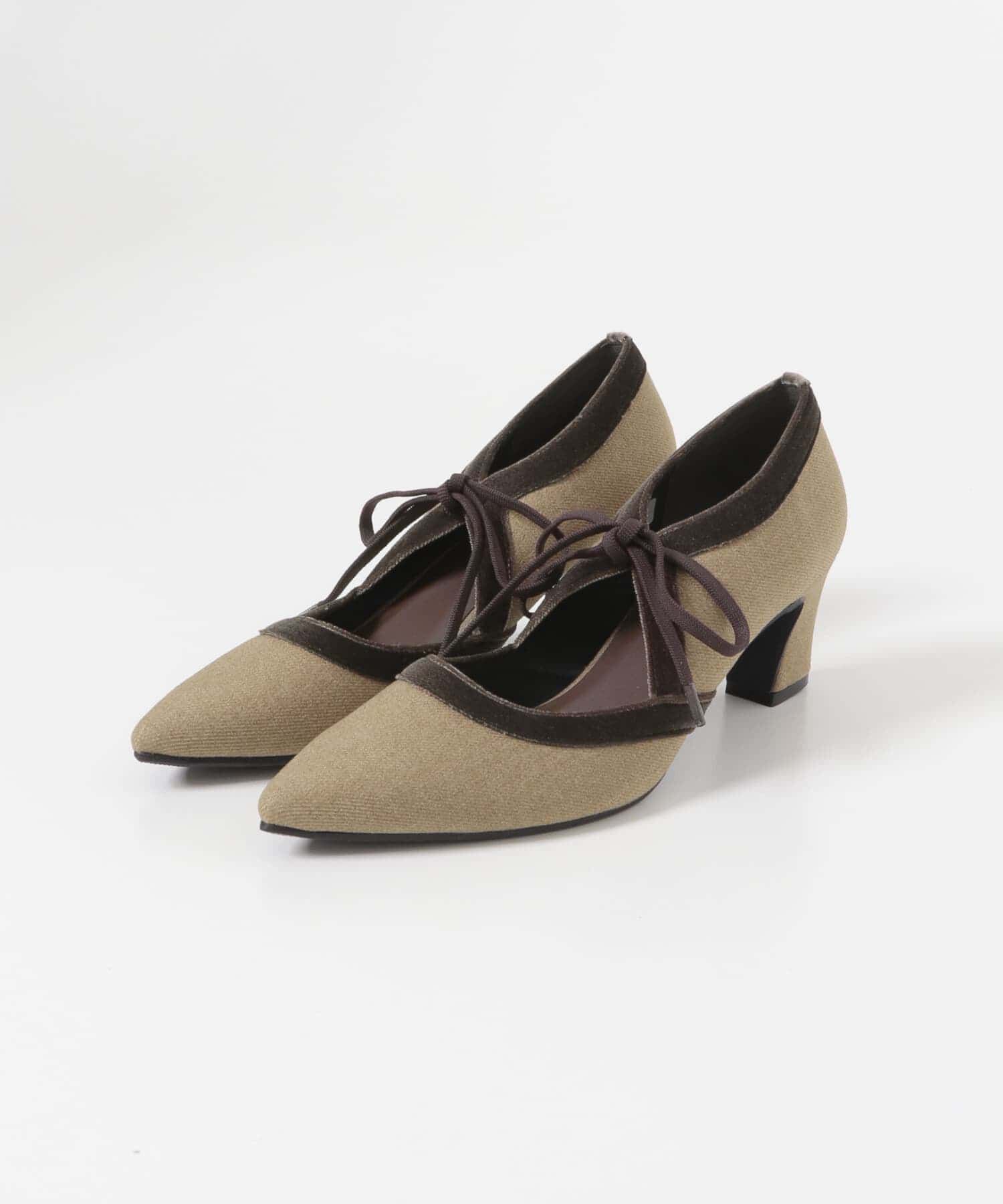 RODE SKO「『MADE IN JAPAN』チャンキーヒールリボンパンプス」|パンプス|